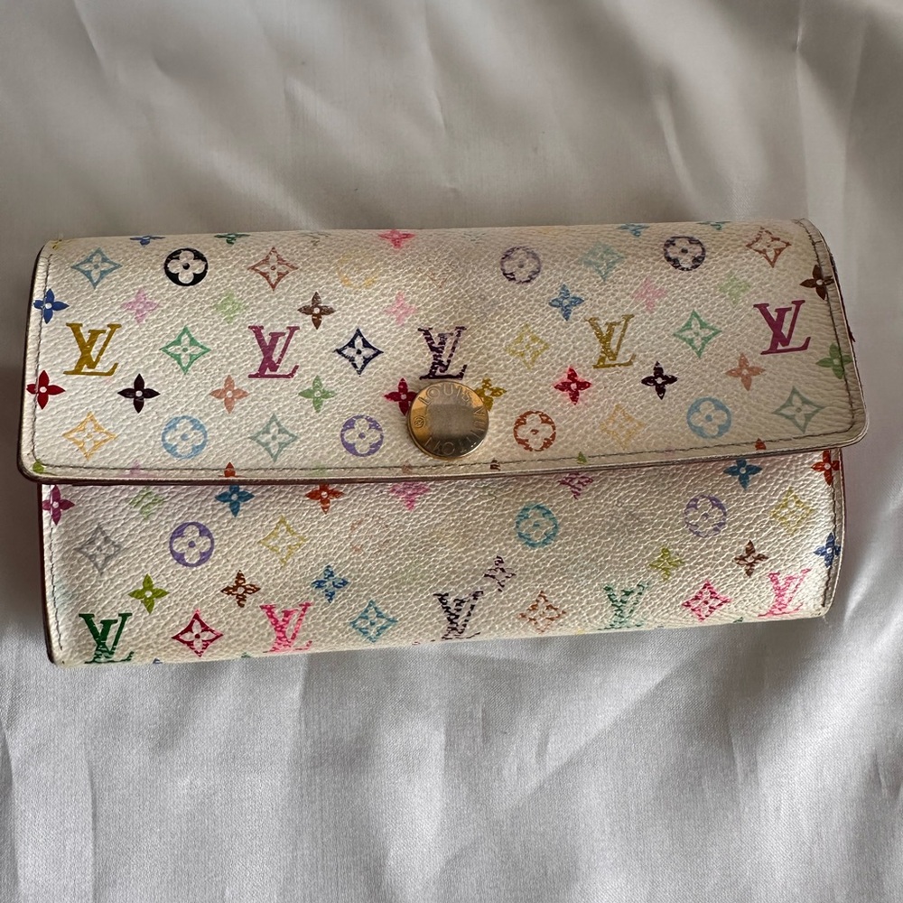 Louis Vuitton Murakami Multicolor Pink interior wallet on a chain - Picture 10 of 17
